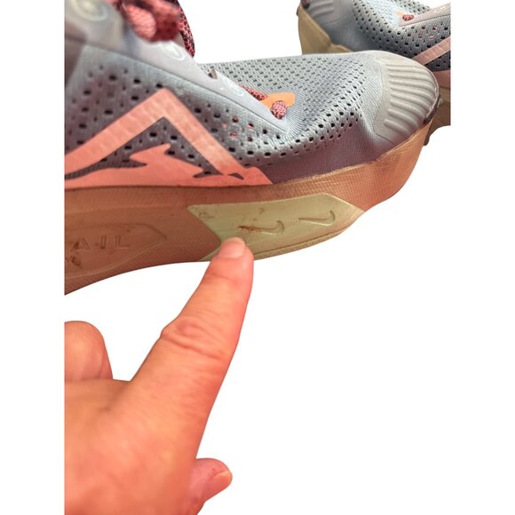 Nike ZoomX Trail Mens greeen black trail running sneakers size 13 SKU 8859 - Picture 9 of 16